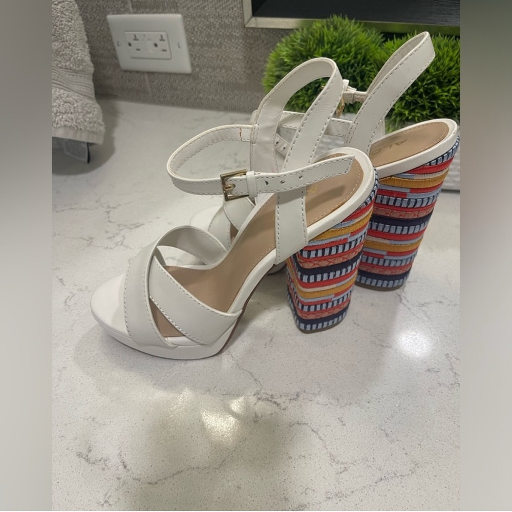 Aldo White Strap High Heels ☀️
